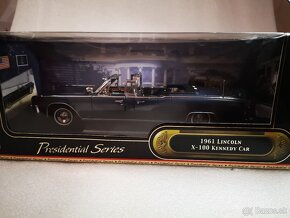 Predám kovový zberateľský model auta Lincoln X-100 Kennedy C - 10