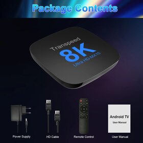 Android 13 8K ULTRA HD TV Box TRANSPEED MX 4/32GB - 10