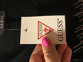 NOVÉ GUESS black tunikove tricko z visackami L - 10