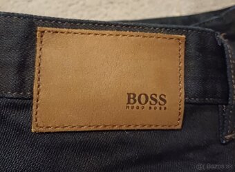 Hugo Boss čiernošedé regular fit streč - 10