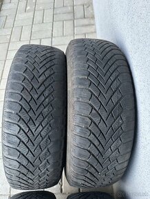 Zimné gumy Continental a plechové disky 185/65 R15 - 10