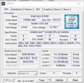 Predám PC i3 8100+16gb ram 2TB úložisko - 10