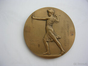 AE medaila 1910 I.medzinárodná lovecká výstava Viedeň FJI. - 10