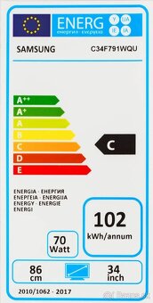 Predám 34" Samsung QLED Monitor C34F791 - 10