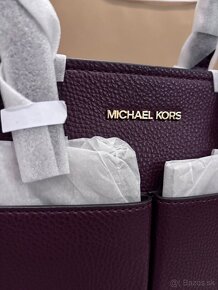 Burgundy kabelka Michael Kors - 10