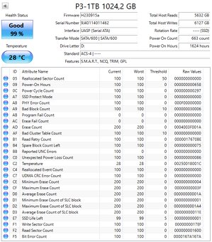 2,5" SSD Samsung / Intenso / SP / EMTEC / Kingspec 1TB - 10