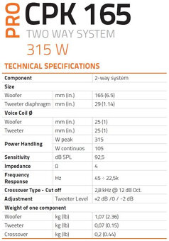 Hertz CPK 165 PRO reproduktorovy set - 10