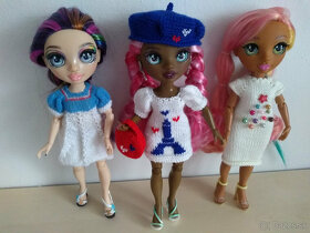 Vianočné šaty pre bábiky Rainbow high barbie čiapky roláčiky - 10