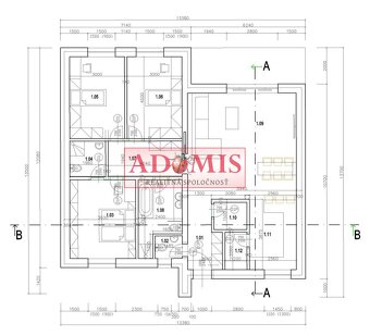 Predám 4izbový HOLODOM Ruskov,120m2, pozemok 648m2,2x kúpeľň - 10