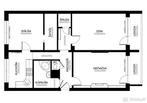 3 izbový byt až s dvoma loggiami | 75 m2 | Tatranská | SL - 10