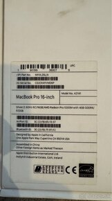 Macbook Pro 16” 2019 2,6GHz i7 TOUCHBAR 512GB - 10