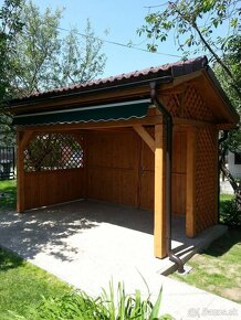 Záhradný domček, altánok, záhradná chatka ,pergola, terasa - 10