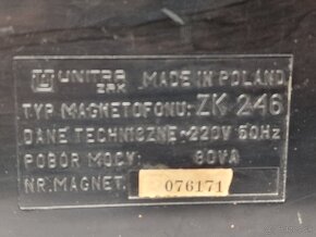 Reel To Reel magnetofón Unitra ZK246 - 10