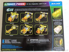 Laser Pegs Dragster 6-in-1 Building Set - 10