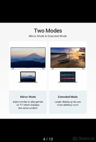 video kábel s napájaním / USB-C(m) na HDMI(m) + USB A(m) - 10