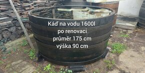 Predám drevené sudy a káde 100l - 2000l - 10