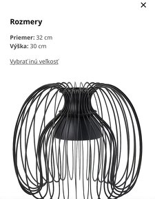 Predám závesnú lampu IKEA KALLFRONT + kábel JÄLLBY - 10