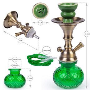 Fajka vodná SHISHA 26cm/1 - 10