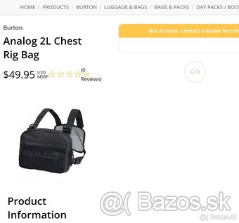 Chest rig, taška batoh na hrudnik ANALOG, Supreme waist bag - 10