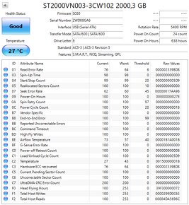 3,5" HDD Seagate Barracuda / Skyhawk / IronWolf 2TB - 10