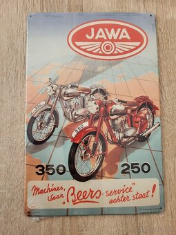 Retro plechové cedule JAWA - 10