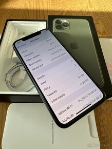 iPhone 11Pro 64gb Midnight Green- komplet príslušenstvo - 10