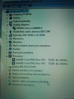 MSI Laptop. Intel Core 2 DUO. nVidia grafika. .Windows 7. - 10