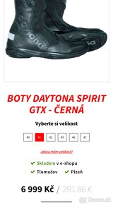 DAYTONA 41 - kozene moto cizmy goretex XCR - 10