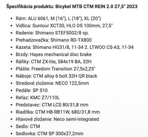 PREDAM ČISTO NOVE BYCIKLE CTM - 10