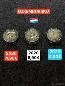 Luxembursko - 2 eurové mince - 10