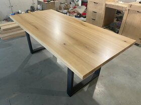 Masívny dubový stôl - Jedálenský - 10