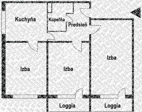 3-izbový byt 82m2 + 2x loggia, po rekonštrukcii, zariadený - 10