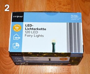 Svetelne retaze rozne druhy: 100 LED - 120 LED - 10