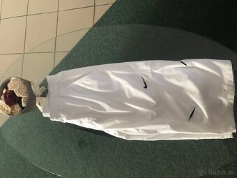 NOVÉ NIKE originál white pánske športové/capri nohavice L/XL - 10