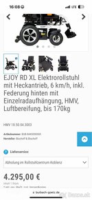 Elektricky invalidný vozík EJOY RD XL - 10