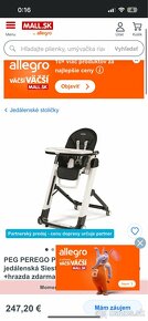 Peg Perego detská jedálenská stolička - 10