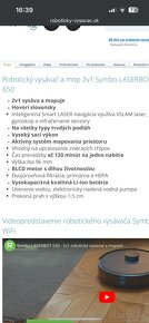 Roboticky vysávač Symbo laserbot 650 - SK hovoriaci - 10