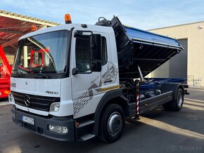 MERCEDES-BENZ ATEGO 1222 SKLÁPAČ S3 + HYDRAULICKÁ RUKA HIAB - 10