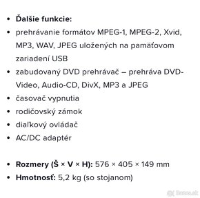 Led TV 24” so zabudovanym DVD prehravacom Akai - 10