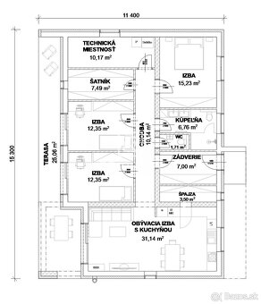 Novostavba moderného RD 143m2, Nižná Kamenica, pozemok 861m2 - 10