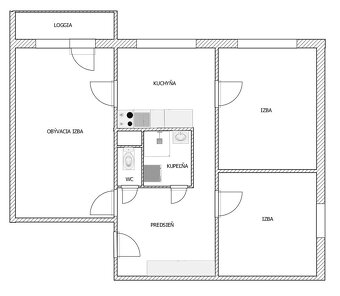 3-izbový byt s balkónom, širšie centrum, Rožňava - 10