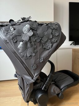 Cybex priam 4.0 nové sedenie + poťah simply flowers grey - 10