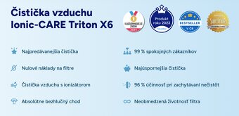 Dokonalá čistička vzduchu IONIC-CARE TRITON X6 - 10