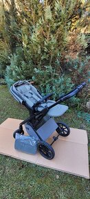 Kočík MOON Piu Extra Moss green+vajíčko Maxi Cosi - 10