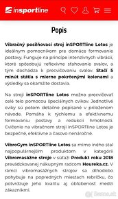 Vibracny stroj insportline lotos - 10