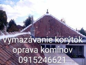 Vymazávanie korýtok oprava komínov 0915 246 621 - 10