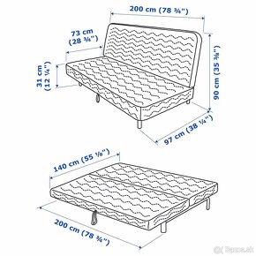 IKEA BEDDINGE rozkladacia posteľ - 10