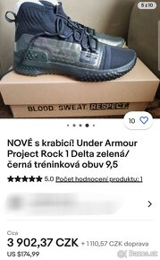 Under Armour Project Rock 1 - 44,5 EUR - 10