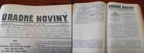 3x Úradné noviny 1942 - 2.diel + 1943 - 1.diel aj 2.diel. - 10