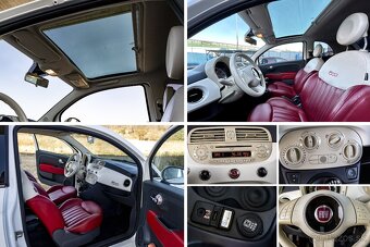 Fiat 500 1,2 (panoramatické okno, červená koža, kúpené v SR) - 10